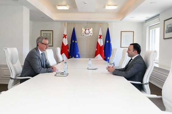 ირაკლი ღარიბაშვილმა კარლ ჰარცელთან გამოსამშვიდობებელი შეხვედრა გამართა