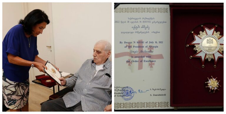 პრეზიდენტმა თენგიზ არჩვაძე ბრწყინვალების ორდენით დააჯილდოვა