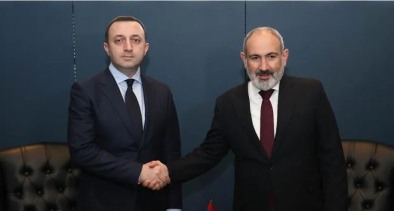 ირაკლი ღარიბაშვილი ნიკოლ ფაშინიანს შეხვდა