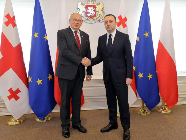 ირაკლი ღარიბაშვილი პოლონეთის საგარეო საქმეთა მინისტრს შეხვდა