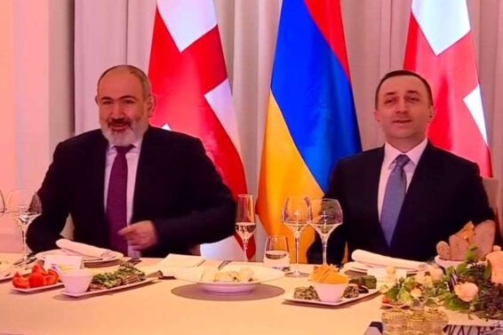 ირაკლი ღარიბაშვილმა ნიკოლ ფაშინიანს ვახშამზე უმასპინძლა