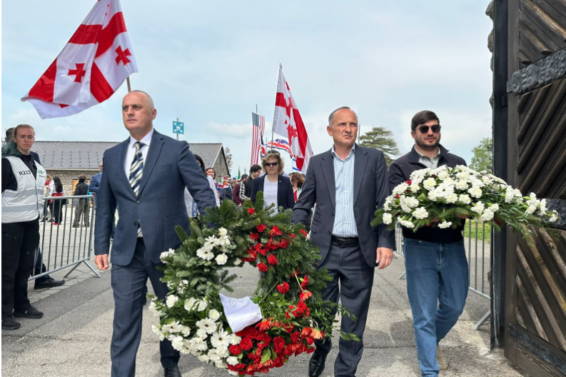 სამსახურის წარმომადგენლები მაუთჰაუზენის ყოფილი საკონცენტრაციო ბანაკის ტერიტორიაზე გამართულ ღონისძიებას დაესწრნენ