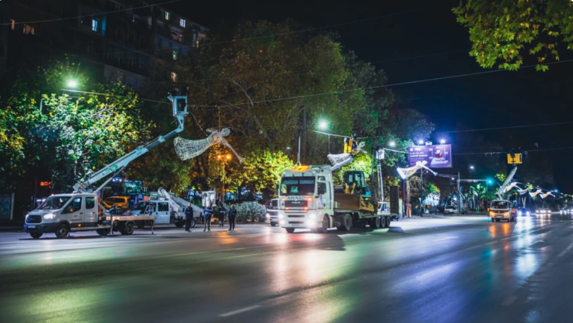 საახალწლო განათებების მონტაჟის გამო ქეთევან დედოფლის გამზირზე ღამის საათებში მოძრაობა შეიზღუდება