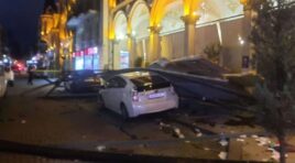 ბათუმში, პიაცას მოედანთან ძლიერი ქარის გამო სამშენებლო ინვენტარის ჩამოშლის შედეგად, ცოლ-ქმარი დაშავდა