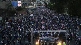 „ევროპის მოედანზე“ აქცია ლოზუნგით: „ძალა ევროპაშია, ძალა ერთობაშია“ მიმდინარეობს