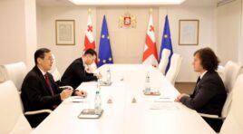 ირაკლი კობახიძე საქართველოში ჩინეთის ელჩს, ჭოუ ციენს შეხვდა