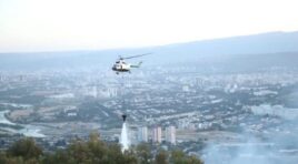ავჭალა-ზაჰესის შემოვლითი გზის მიმდებარედ, მთის ფერდობზე ხანძარი ლიკვიდირებულია