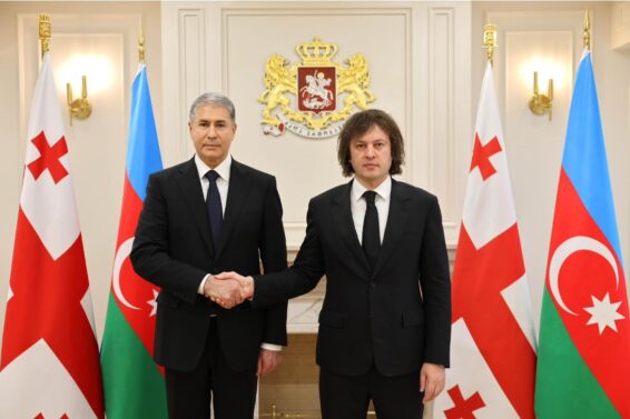 ირაკლი კობახიძე აზერბაიჯანის შინაგან საქმეთა მინისტრ ვილაიათ ეივაზოვს შეხვდა