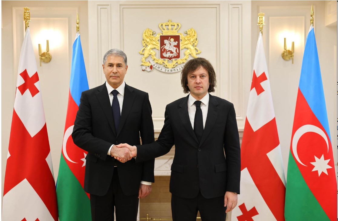 ირაკლი კობახიძე აზერბაიჯანის შინაგან საქმეთა მინისტრ ვილაიათ ეივაზოვს შეხვდა