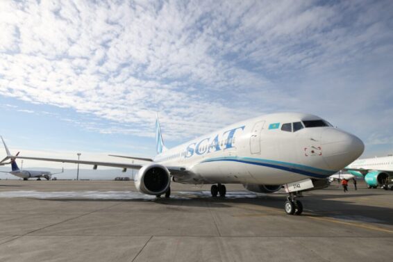 ყაზახურმა ავიაკომპანია Scat Airlines-მა შიმკენტიდან თბილისის მიმართულებით პირველი პირდაპირი რეისი შეასრულა