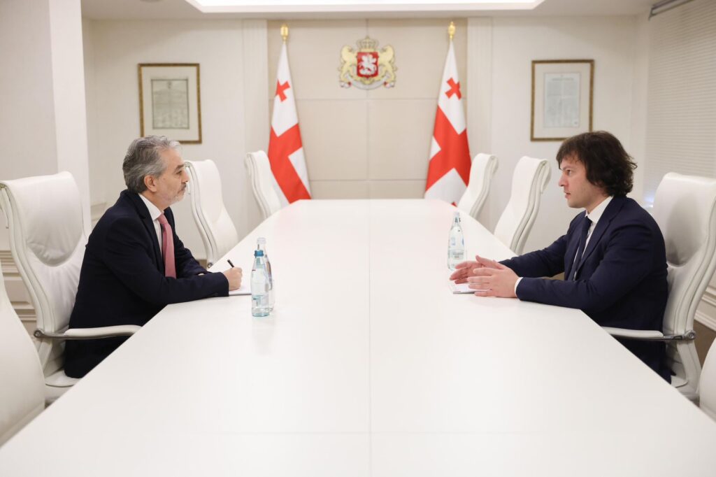 პრემიერ-მინისტრი საქართველოში ისრაელის ელჩს შეხვდა