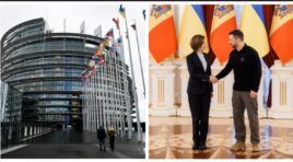 ევროპარლამენტმა ვოლოდიმირ ზელენსკი და მაია სანდუ ორდენით დააჯილდოვა