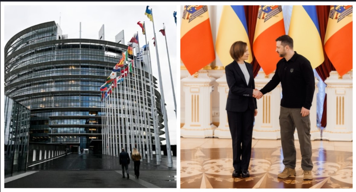 ევროპარლამენტმა ვოლოდიმირ ზელენსკი და მაია სანდუ ორდენით დააჯილდოვა