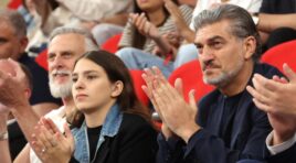 მიხეილო ყაველაშვილი საქართველო-მონტენეგროს საკალათბურთო მატჩს დაესწრო და ეროვნულ ნაკრებს მოპოვებული წარმატება მიულოცა