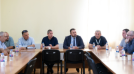 ცესკოს ხელმძღვანელი პირები ახმეტის საოლქო საარჩევნო კომისიას შეხვდნენ